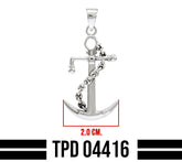 Anchor Sterling Silver Pendant
